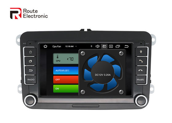 VW Universal Octa Core Android Car Stereo 7 Inch With Cooling Fan Physical Buttons