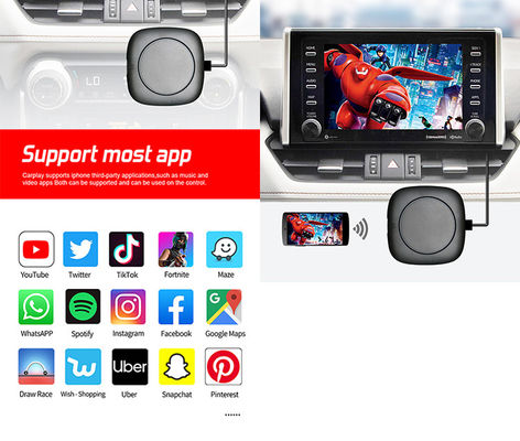5V Power Input Mini USB Wireless Carplay Adapter for Android Auto and Apple Carplay