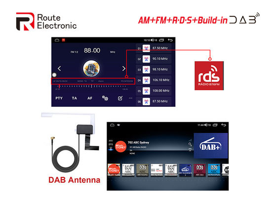 8 Core 2 Din Car Stereo , 10.1" DSP Universal Car Radio Rotatable