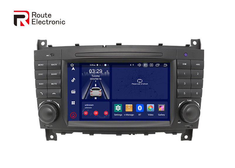 Benz W203 OEM Android Car Audio 2 DIN With LCD 7&quot; 1024×600 Screen